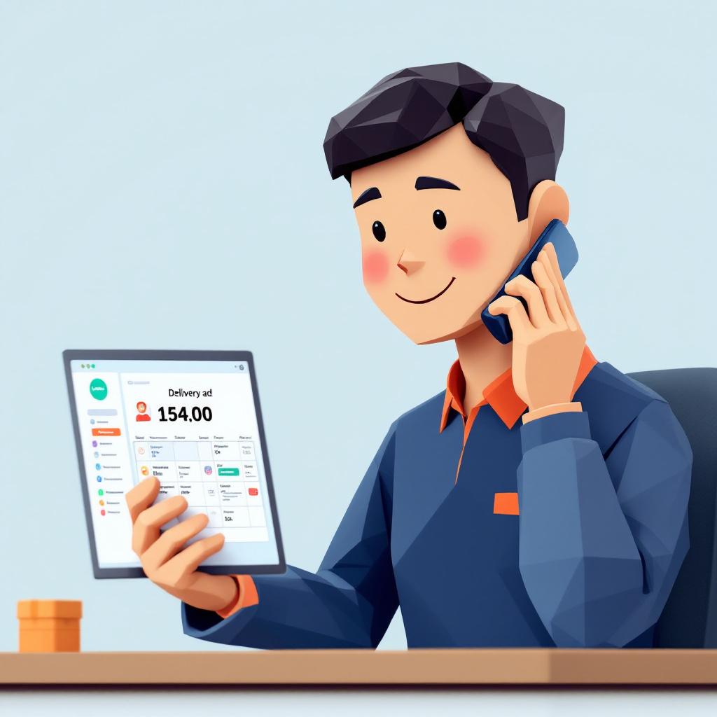 営業事務(営業アシスタント)のキャラクターイラスト
