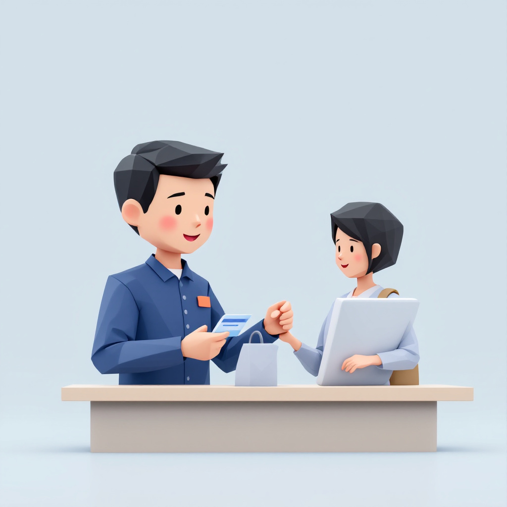 医療事務(クリニック・病院受付)のキャラクターイラスト