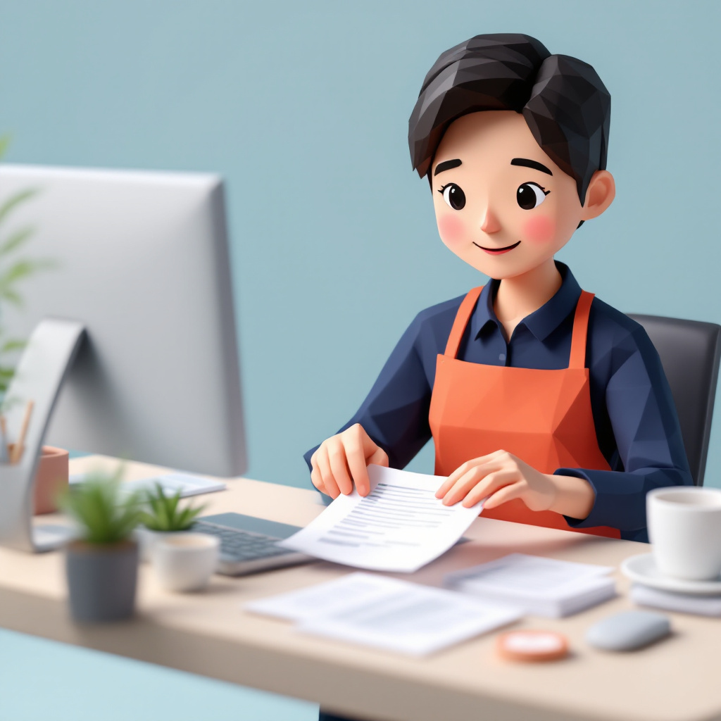 一般事務(OA事務・アシスタント)のキャラクターイラスト